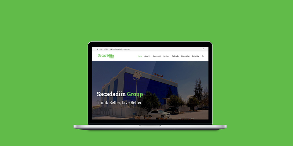 Sacadadiin Group Website Design